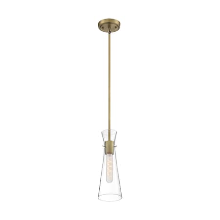 Nuvo Fixture, Pendant, 1-Light, Incandescent, 60W, 120V, T9, Medium Base, Glass Finish: Clear 60/6858